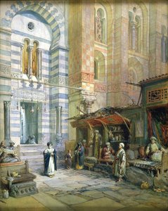 The Maristan or Mosque-Hospital of Kalaun, Cairo by William Crimea Simpson